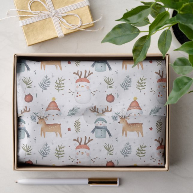 Papel De Seda Scandinavian Nordic Christmas (Regalo )