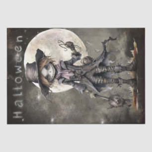 Papel De Seda Scarecrow Moon Dead Halloween