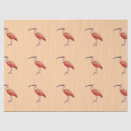 Papel De Seda Scarlet Ibis Bird Feliz Cumpleaños