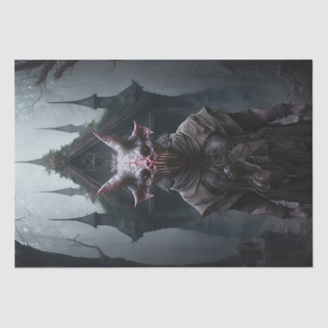 Papel De Seda Scary Ghoul - Creatura de cerdo (Anverso)
