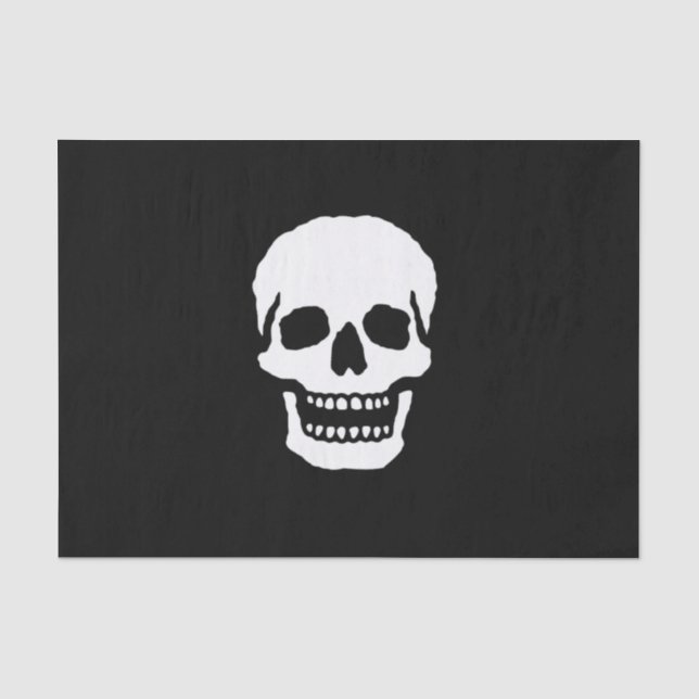 Papel De Seda Scary Laughing Skull (Anverso)
