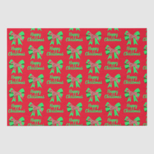Papel De Seda Schnauzer Silhouette Navidades rojos Perro y Green