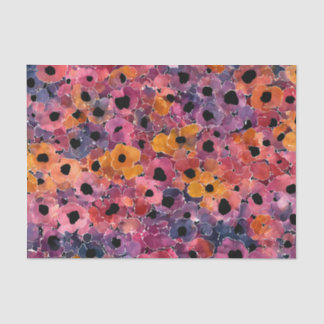Papel De Seda Scientific Abstract Art: Bloom Ink Blot Pattern