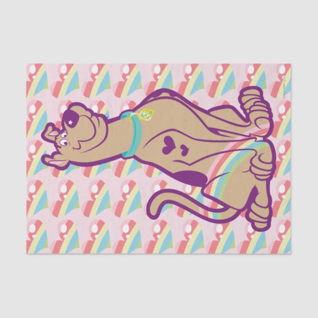 Papel De Seda Scooby-Doo arcoiris (Anverso)