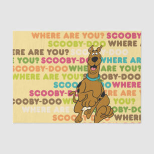 Papel De Seda Scooby-Doo Dirigiendo "¿Dónde Estás?"
