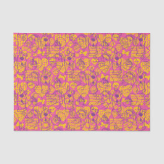 Papel De Seda Scooby-Doo | Funky Flower Pattern