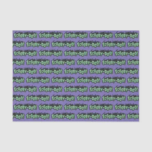 Papel De Seda ¡Scooby-Doo! Logotipo de silueta de monstruos (Anverso)