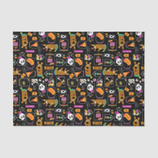 Papel De Seda Scooby-Doo | Patrón Scooby-Doo de Halloween
