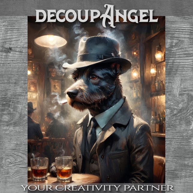 Papel De Seda Scott Terrier Dog - Decoupage - (Subido por el creador)