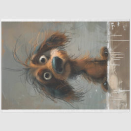 Papel De Seda Scrappy the Dachshund Dog Decoupage