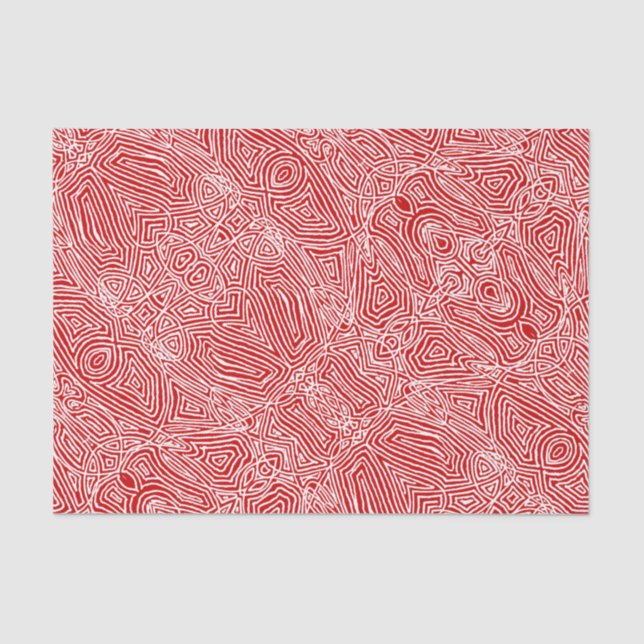 Papel De Seda Scribbleprint Red (Anverso)
