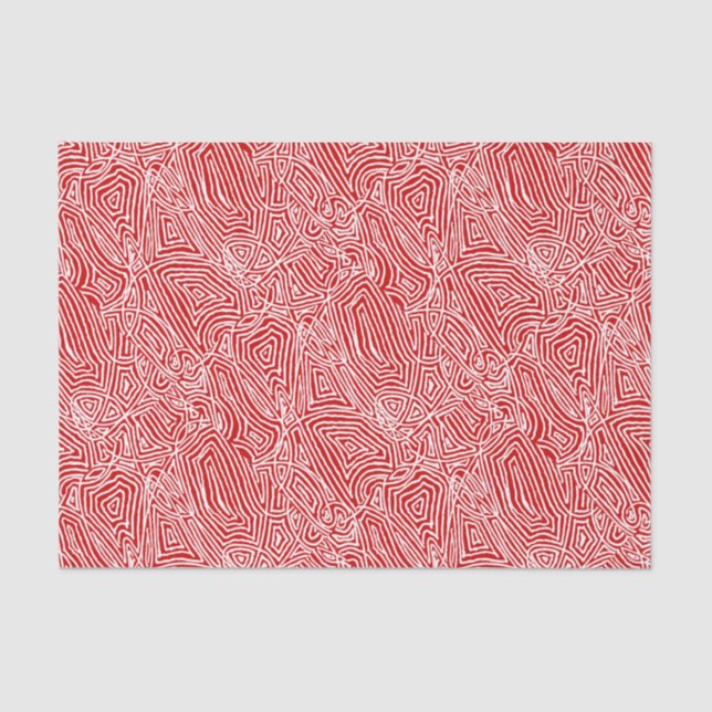 Papel De Seda Scribbleprints Red (Anverso)