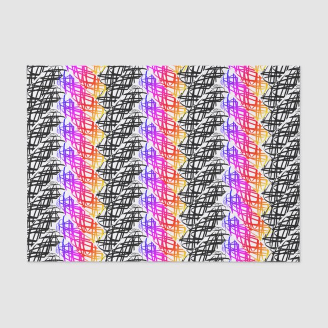 Papel De Seda Scribe simple | Hueso de arenque | Twist | (Anverso)