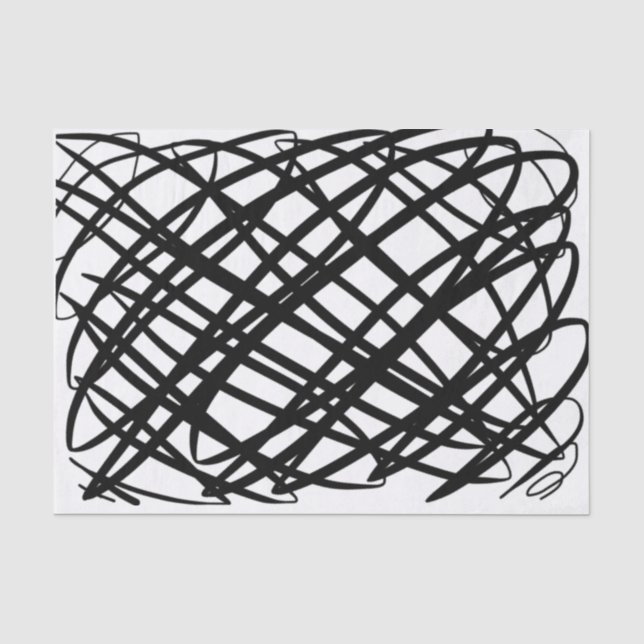 Papel De Seda Scribe simple | Negro | (Anverso)