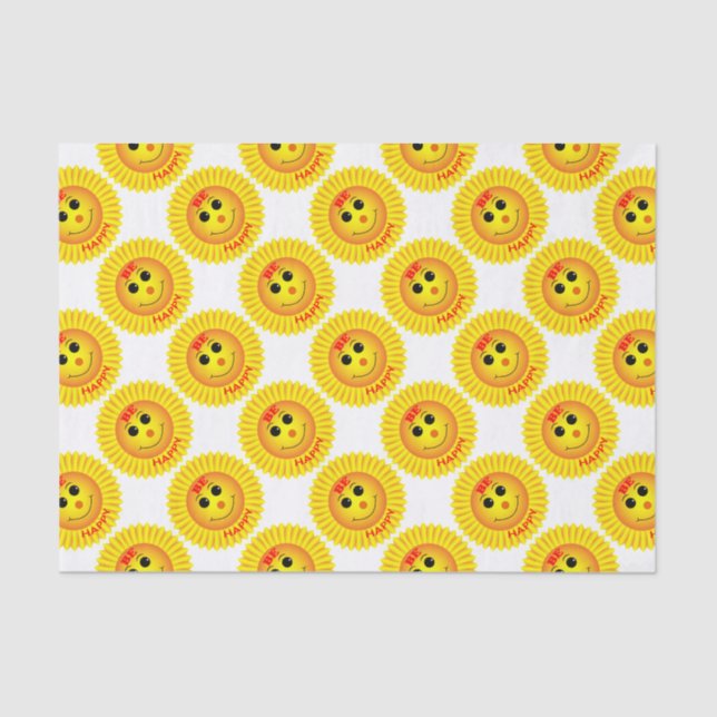 Papel De Seda Sé Feliz (Anverso)