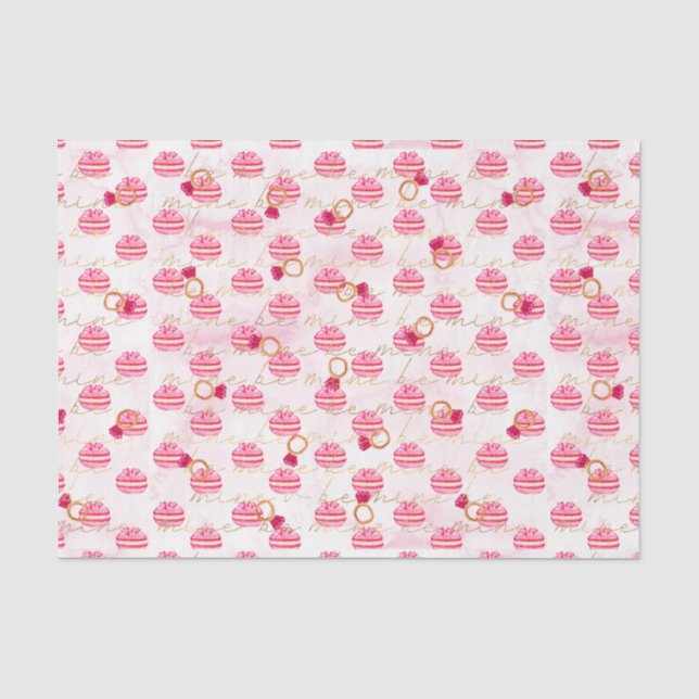 Papel De Seda Sé Mío (Diseño 62 Serie Rosa) (Anverso)
