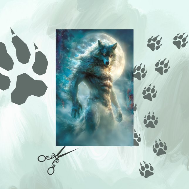Papel De Seda Se Recupera El Werewolf De La Decoupage (Subido por el creador)