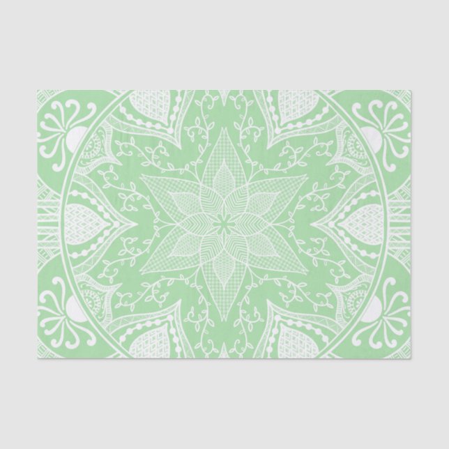 Papel De Seda Seafoam Mandala (Anverso)