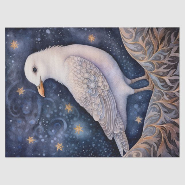 Papel De Seda Seagull Bird Boho Mystic Art (Anverso)