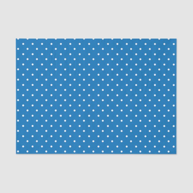 Papel De Seda Seamless blue background polka dot pattern  (Anverso)