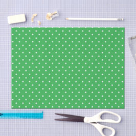 Papel De Seda Seamless green background polka dot pattern