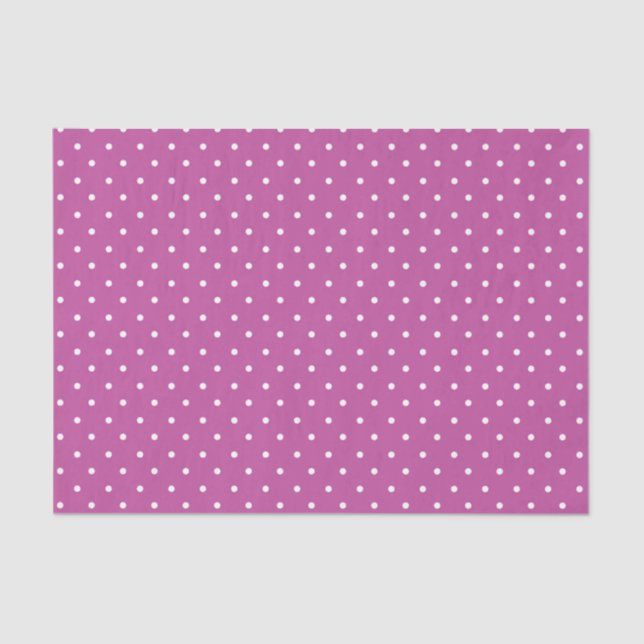 Papel De Seda Seamless magenta background polka dot pattern (Anverso)