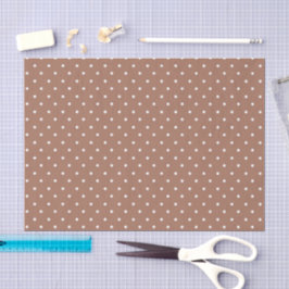 Papel De Seda Seamless medium brown polka dot  pattern