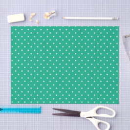 Papel De Seda Seamless solid teal polka dot pattern