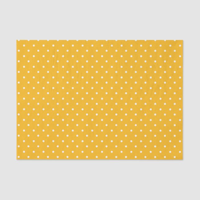 Papel De Seda Seamless yellow-orange  polka dot  pattern  (Anverso)