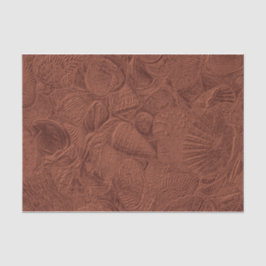 Papel De Seda Seashells Ocean Beach Terracotta Earth Tone
