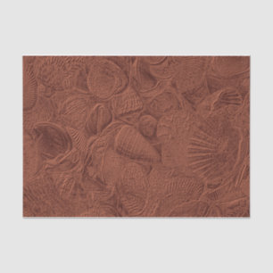 Papel De Seda Seashells Ocean Beach Terracotta Earth Tone