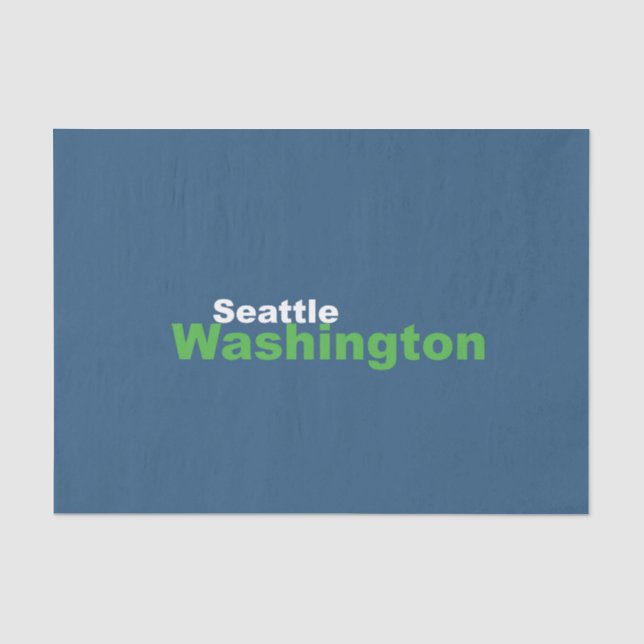 Papel De Seda Seattle, Washington Tissue Paper (Anverso)