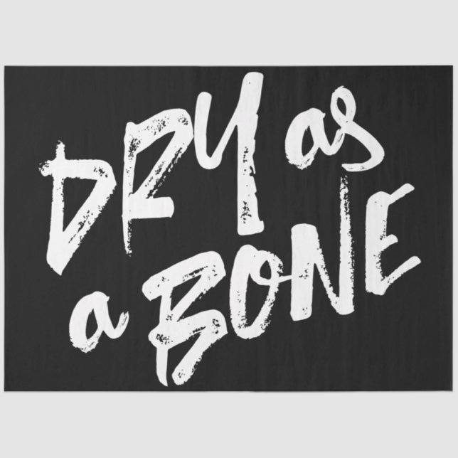 Papel De Seda Secar como comillas óseas (Anverso)