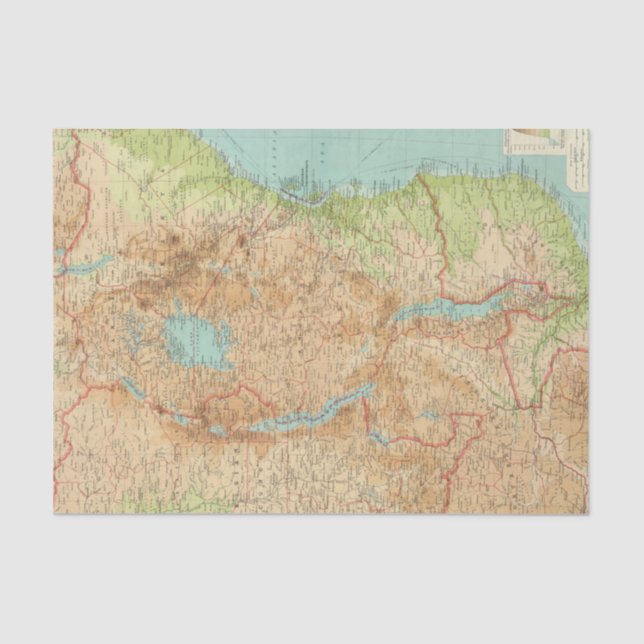 Papel De Seda Sección del este central de África (Anverso)