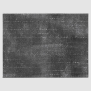 Papel De Seda Secuencia de comandos cursiva en la deshielo negro