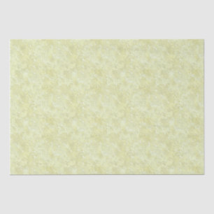 Papel De Seda Seda Moire Pequeño Patrón en Amarillo Limón