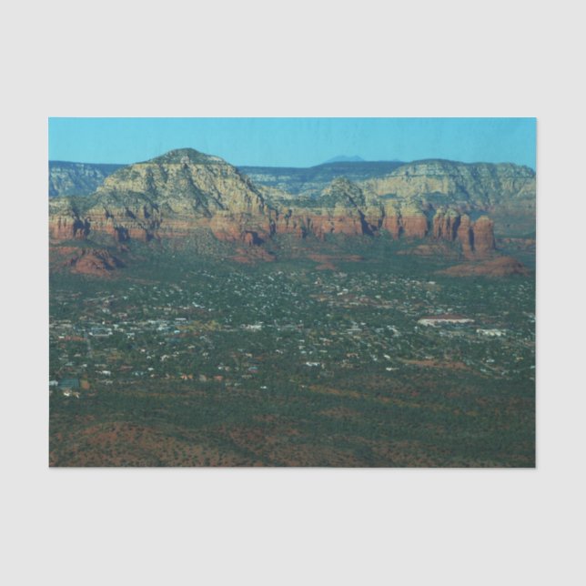 Papel De Seda Sedona y Coffee Pot Rock desde arriba (Anverso)