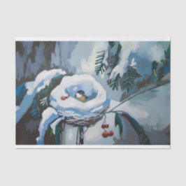 Papel De Seda Seguro y Sano, Nido de Pájaro Invernal