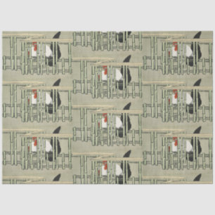 Papel De Seda Sekka Roosters de arte japonés Momoyogusa