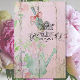 Papel De Seda Sello de limonada y herramientas de jardinería de 