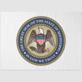 Papel De Seda Sello de Misisipi (Estado de los Estados Unidos)