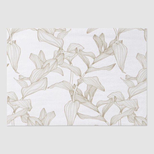Papel De Seda Sello de Salomón (Polygonatum multiflorum). (Anverso)