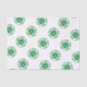 Papel De Seda Sello irlandés Shamrock
