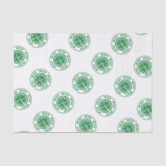 Papel De Seda Sello irlandés Shamrock