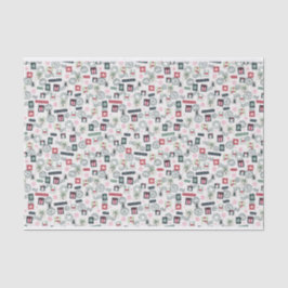 Papel De Seda Sellos de correo de Navidades ilustrados