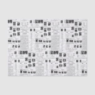 Papel De Seda Sellos Postales Antiguos