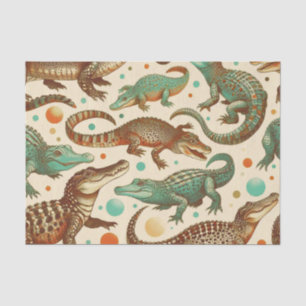 Papel De Seda Selvas de lagarto vintage