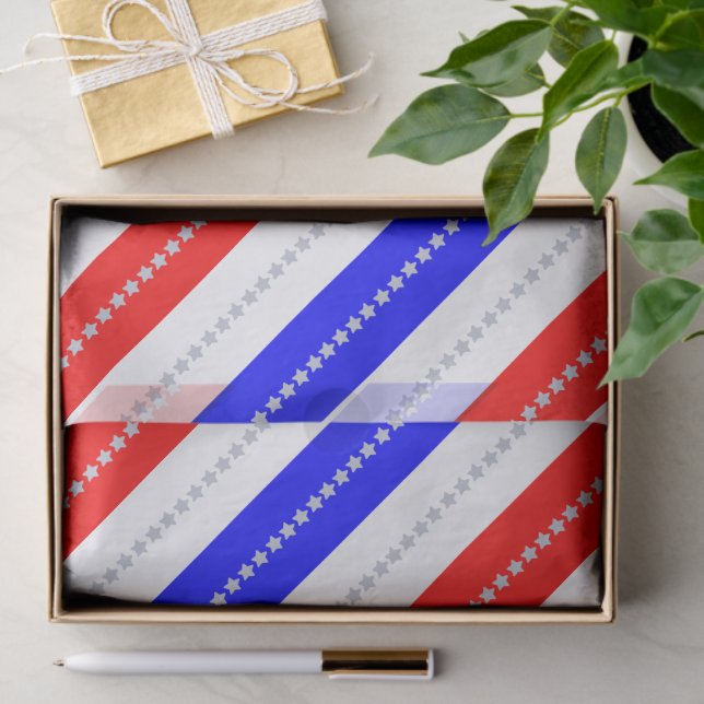 Papel De Seda Semiquincentennial Stars & Stripes 250th (Regalo )