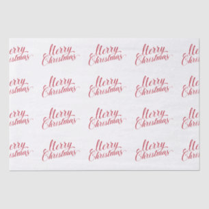 Papel De Seda Sencillos Navidades modernos de escritura roja