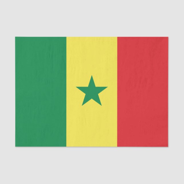Papel De Seda Senegal Flag (Anverso)